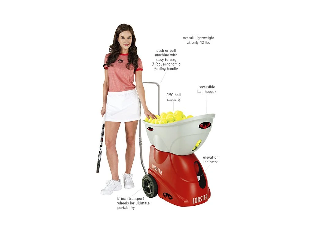 Player smiling next to Lobster Sports machine